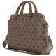 Guess 4G rāvējslēdzēja kabatas trīsstūra logotipa 15\" klēpjdatora soma - Brūna | Zipper Pocket Triangle Logo...