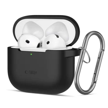 Tech-Protect Silicone Hook maciņš Apple AirPods 4 Melns