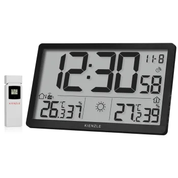 Метеостанция Kienzle Jumbo NEO с настенными часами и радиодатчиком,...
