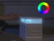 Pārnēsājams mini gaisa dzesētājs USB galda ventilators, balts