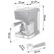 Berdsen BD-773 20 Bar pusautomātiskais kafijas automāts ar piena putotāju, melns