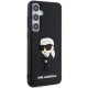 Karl Lagerfeld Samsung Galaxy S24 vāciņš 3D Rubber Ikonik NFT, melns