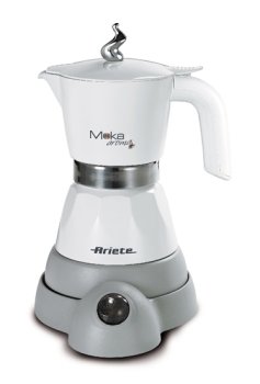 Ariete Espresso Moka Electric Coffee Maker, white