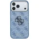Guess 4G & Big Resin Logo vāciņš priekš iPhone 17 Pro / 18 Pro, gaiši zils