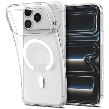 Чехол Spigen Liquid Crystal MagSafe для iPhone 18 Pro Max / 17 Pro Max, прозрачный с белым