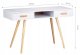 Vanity table, desk or console with 2 drawers, white