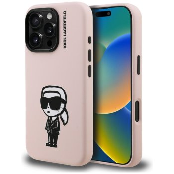 Karl Lagerfeld silikona Karl Sketch MagSafe vāciņš iPhone 16 Pro Max tālrunim – rozā | Phone Case Cover