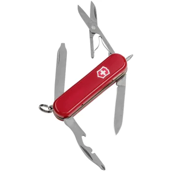 Kabatas nazis Victorinox Midnite Manager 58 mm ar LED un pildspalvu, sarkans