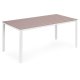 Garden Table for 6 People 156x78 cm Polywood MultiGarden, beige white