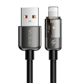 USB uz Lightning kabelis Mcdodo CA-3140 12W 1.2m Melns
