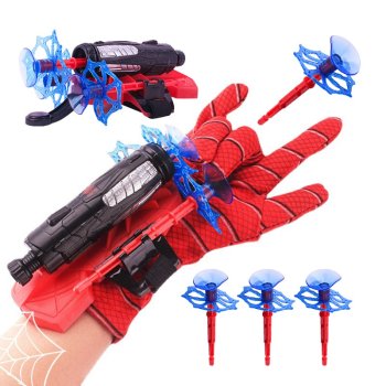Net launcher glove toy with 3 arrows for active play
