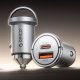 Orico MiniRing Pro 45W USB-A un USB-C auto lādētājs sudraba