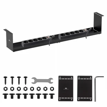 Maclean MC-107 B zemgalda kabeļu organizators, 5 kg, Melns