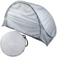 Large Pop-Up Beach Tent with UV Protection, Grey