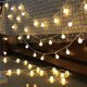 Dārza gaismas virtene 10m ar 100 LED spuldzēm, balta