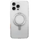 Vāciņš Uniq Swivix iPhone 16 Pro ar 360° rotējošu statīvu, caurspīdīgs