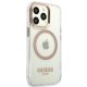 Guess Metal Outline Magsafe vāciņš iPhone 13 Pro Max, zelta