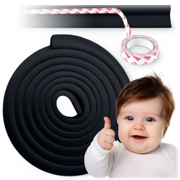Защитная лента из пены для мебели Ricokids 798711, черная, 6 м