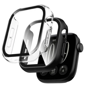 Tech-Protect Defense ümbrised Apple Watch 42 mm jaoks, must ja läbipaistev, 2 tk