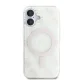 Guess iPhone 16 Plus Case IML 4G Background MagSafe, White