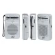 LTC Lega pārnēsājamais kabatas radio, AM/FM, 3.5 mm, sudraba krāsā
