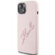 Apple iPhone 15 6.1\'\' Karl Lagerfeld Silicone Karl Script Cover Case, Pink