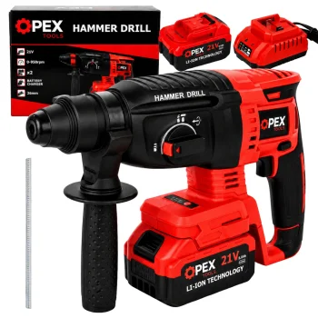 Аккумуляторный перфоратор OPEX TOOLS OPX28008 21V 2x 3.0Ah SDS+