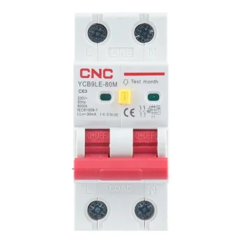 Дифференциальный автомат RCBO 2P 63A тип C 30mA 6kA