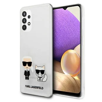 Чехол Karl Lagerfeld для Samsung Galaxy A32 5G KLHCA32CKTR Karl & Choupette, прозрачный