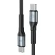 Кабель 3mk Hyper Cable N-SERIES USB-C на USB-C 2м 60W, черный