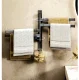 Dvieļu Turētājs Ar Kustīgām Rokām, Melns | Towel Holder with Movable Arms Black