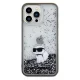 Чехол Karl Lagerfeld для iPhone 13 / 13 Pro Liquid Glitter Choupette, прозрачный