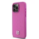 Чехол DKNY для iPhone 15 Pro Max Leather Monogram Pattern MagSafe, розовый