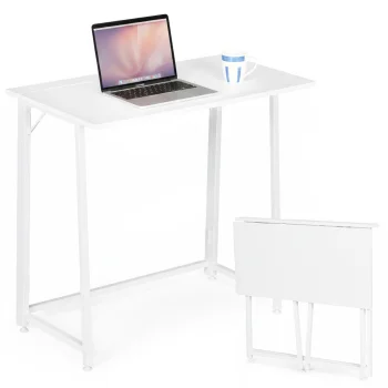 Saliekams datorgalds Modernhome, 80x45 cm, balts