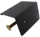 Toilet Paper Holder with Shelf, Black/Gold