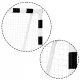 Футбольные ворота Neo-Sport NS-465 300x200x120 см, черно-белые