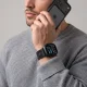 Tech-Protect Nylon Elite siksniņa Apple Watch 44/45/46/49 mm, melni oranža