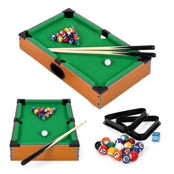 Mini Pool Table for Kids ECOTOYS 51x30.5 cm with Accessories