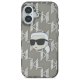 Karl Lagerfeld iPhone 16 vāciņš IML Karl Head Electroplated, melns