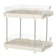 2-Tier Acrylic Organizer with Pull-Out Shelves, Transparent