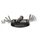 Rockbros GJ1601 16-in-1 velosipēdu remonta daudzfunkcionālais instruments, melns