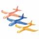 Rotaļlieta Bērniem ar Roku Metama Putuplasta Lidmašīna Planieris ar 8 LED Gaismam 47x48 cm, Oranža | Hand Throwing...