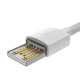 Кабель Baseus Simple Wisdom USB - Lightning 1.5м 2.4A (2 шт.), Белый