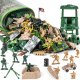 Military Base Playset with Army Men Toy Soldiers, 300 Pieces