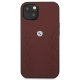 BMW iPhone 13 mini Case Leather Curve Perforate, Red