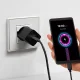 SBS USB-C uz USB-C kabelis 1.5m 60W, pīts, melns