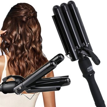 Ceramic Hair Waver with Three Barrels