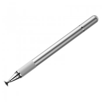 Baseus Golden Cudgel Stylus + Pildspalva, Sudraba | Double-sided Capacitive Stylus with Gel Pen, Silver