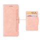 Samsung Galaxy A51 (SM-A515F) Wallet Multiple Card Slots Stand Leather Book Case Cover, Rose