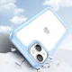 Outer Space Case vāciņš iPhone 14 Plus, caurspīdīgs ar zilu rāmi